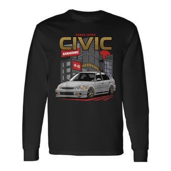 Civic Ek Type R Japanese Car Long Sleeve T-Shirt - Thegiftio UK