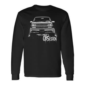 Ck Truck Silhouette Gmt400 Obs Obsession Old Body Style 4X4 Long Sleeve T-Shirt - Thegiftio UK