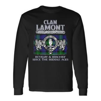 Clan Lamont Scottish Lamont Surname Long Sleeve T-Shirt - Thegiftio UK