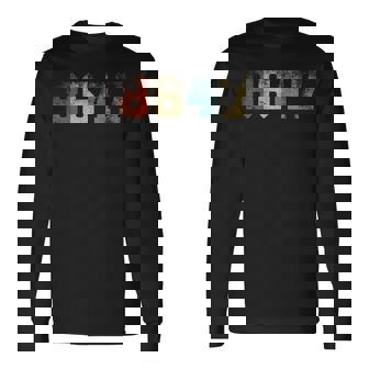 Classic Vintage 80S Style 86 47 4Th Of July Grunge No Kings Long Sleeve T-Shirt | Seseable CA