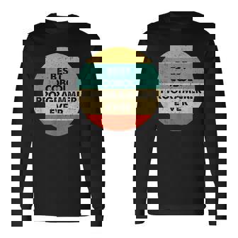 Cobol プログラマーシャツ 史上最高のコボルプログラマー 長袖Tシャツ - Kawaiitshirt