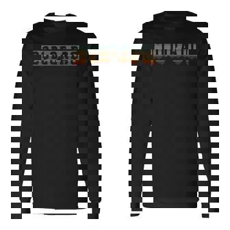 Colorado Vintage Rocky Mountains Nature Outdoor Hiking Long Sleeve T-Shirt | Mazezy