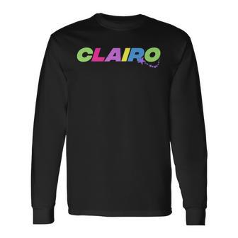 Colored Clairo Stars Long Sleeve T-Shirt - Thegiftio UK