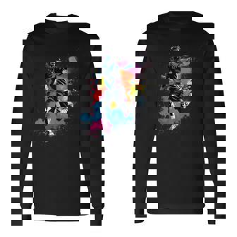 Colorido Jugador De Tenis Niño En Tenis Hombre Camiseta de manga larga - Regaloses