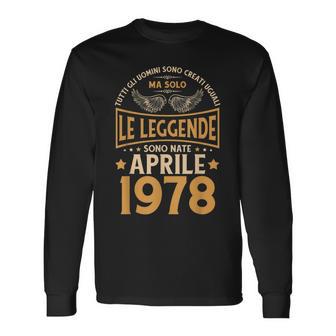 Compleanno Uomi Regalo Donna Le Leggende Aprile 1978 Maglietta a maniche lunghe - Novitaregali
