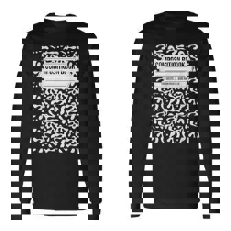 Composition Notebook Shirt Group Halloween Costume Small -Adults & Kids Short Sleeve Crew Neck Modern Creative Halloween Cosplay 1 Count Long Sleeve T-Shirt | Mazezy