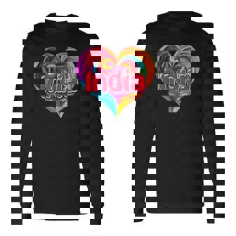 Concritta I Heart Love India Con Nome Colorato Maglietta a maniche lunghe - Novitaregali