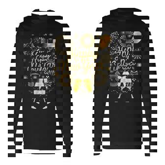 Confettis Décoratifs Pour Fête Du Nouvel An Happy New Year T-shirt à manches longues - Cadeauxyz