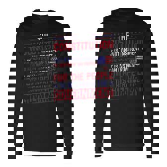 The Constitution Is An Instrument Us Patriotic Long Sleeve T-Shirt - Thegiftio