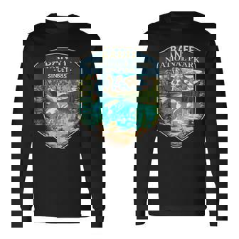 Cool Banff National Park Canada Outdoor Camping Hiking Long Sleeve T-Shirt | Mazezy