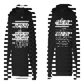 Cool Jiu Jitsu Camisa Cinturón Negro Motivacional Camiseta de manga larga - Regaloses