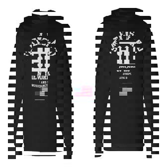 Cooltaten Island New York City Illustration Fashiontyle 長袖Tシャツ - Kawaiitshirt