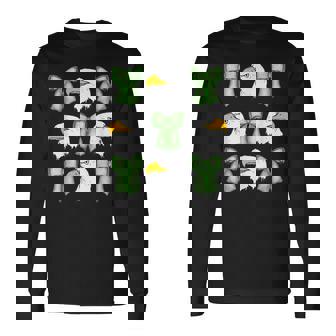 Coquette Green Bows Eagle AnimalCoquette With Eagle Head Long Sleeve T-Shirt | Mazezy