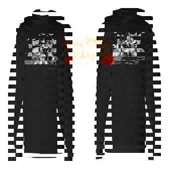 Corgi Dog Ghost Witch Mummy Pumpkin Halloween Spooky Season Long Sleeve T-Shirt - Thegiftio