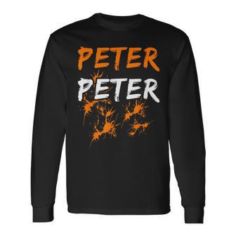 Couples Halloween Peter Pumpkin Eater Long Sleeve T-Shirt - Thegiftio UK