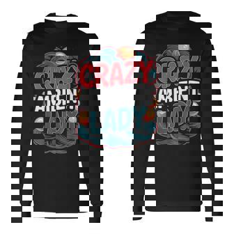 Crazy Ambient Lady Colorful Music Lover Long Sleeve T-Shirt | Mazezy