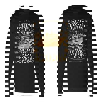 Cruising Into 2026 New Years Eve Party Favors Family Holiday Long Sleeve T-Shirt - Monsterry