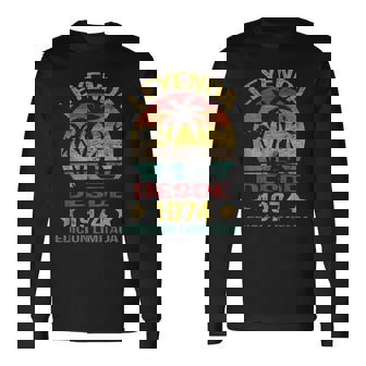 Cumpleaños 51 Años Leyenda Desde 1974 Edición Limitada Camiseta de manga larga - Regaloses