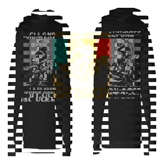 Cycling Grandpa Bicycle Riding Cyclist Mens Long Sleeve T-Shirt - Thegiftio