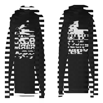 Dad Bod Modeling Agency Dad Bod Holding Beer Tank Top Long Sleeve T-Shirt | Mazezy