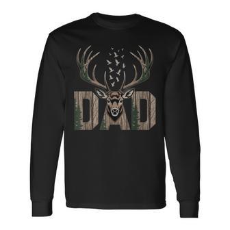 Dad Deer Hunting Camo Father Hunters Buck Camouflage Nature Long Sleeve T-Shirt | Seseable CA