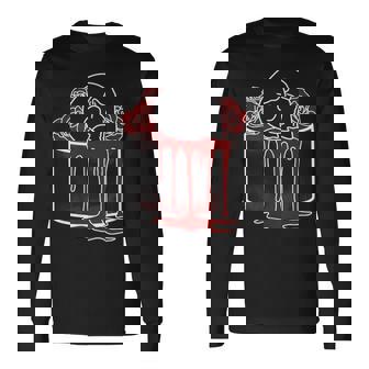 Deathcake バースデーケーキテーマ ケーキローズ ハロウィン 長袖Tシャツ - Kawaiitshirt