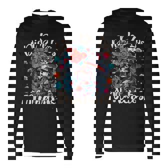 Dia De Los Muertos La Catrina Mexican Day Of The Dead Mexico Long Sleeve T-Shirt - Monsterry