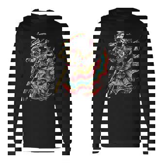 Dia De Los Muertos Skeletons Dancing Mexican Day Of Dead Long Sleeve T-Shirt | Mazezy