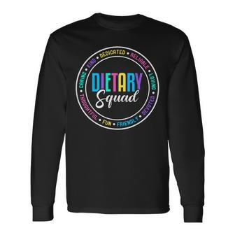 Dietary Squad Appreciation Dietary Manager Aide Long Sleeve T-Shirt - Thegiftio UK