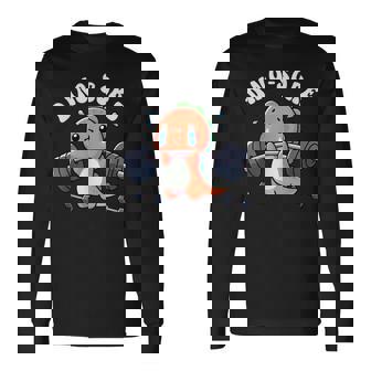Dino Gym Fitness Levantamiento Pesas Dinosaur Gym Camiseta de manga larga - Regaloses