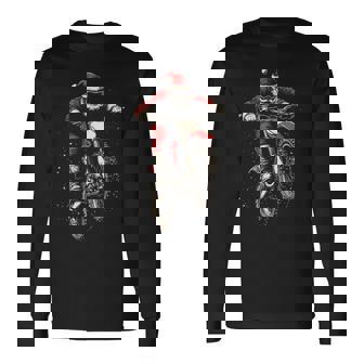 Dirt Bike Babbo Natale Divertente Motocross Mx Biker Natale Maglietta a maniche lunghe - Novitaregali