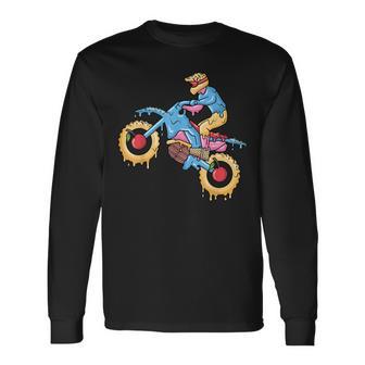 Dirt Bike Drip Motocross Boys Dripping Dirt Biking Long Sleeve T-Shirt - Thegiftio UK