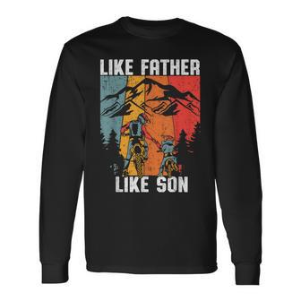 Dirt Bike Family Father Son Motocross Off-Road Mx Dad Boys Long Sleeve T-Shirt - Thegiftio UK