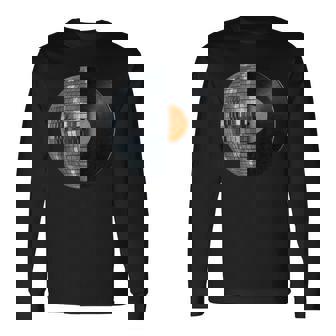 Disco Ball Lp Vinyl Record – Retro 70S Vintage Music Long Sleeve T-Shirt - Monsterry