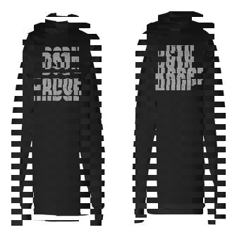 Distressed Boston Hardcore Punk Long Sleeve T-Shirt | Mazezy