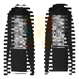 Distressed Puppengesicht Meme Langarmshirts - Geschenkecke