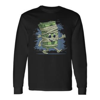 Divertido Disfraz De Dinero En Efectivo Para Los Amantes Del Dinero Camiseta de manga larga - Regaloses