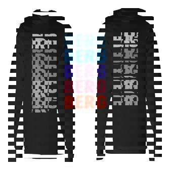 Divertido Regalo Nombre Berg Personalizado Primer Nombre Camiseta de manga larga - Regaloses