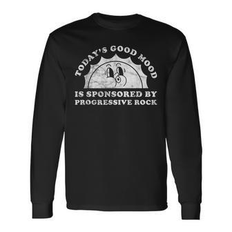 Divertido Y Lindo Retrointage Progresivo Rock O Rock Progresivo Camiseta de manga larga - Regaloses