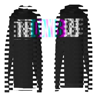 DnB Cinema Jump Up Drum&Bass Music Bassline Rave Group Long Sleeve T-Shirt | Mazezy