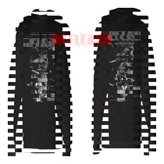 Doberman Dog Vintage Streetwear Urban Hip Hop Metal Rock Y2k Long Sleeve T-Shirt | Seseable UK