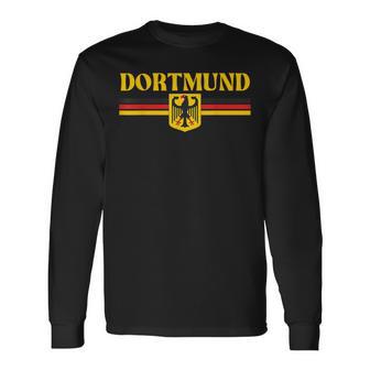 Dortmund Germany Flag Dortmund Long Sleeve T-Shirt - Thegiftio UK