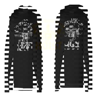 Dost Thou Even Hoist Medieval Knight Gym Workout Lift Long Sleeve T-Shirt - Monsterry