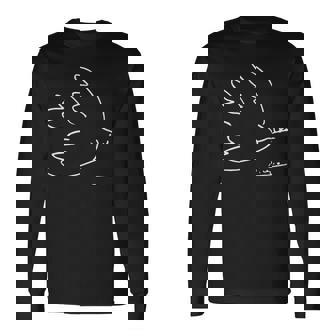 Dove Of Peace Artwork Long Sleeve T-Shirt | Mazezy