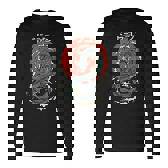 Dragon Detyle Japonais Rétro T-shirt à manches longues - Cadeauxyz