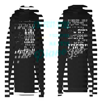 Drôle Cadeau Pour Pianiste Instrument De Musique Piano T-shirt à manches longues - Cadeauxyz