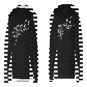 Drôle Chats Pissenlit Chats Hommes Amoureux Des Chats Marchandises Drôleêtements Cadeauervant De Chat T-shirt à manches longues - Cadeauxyz