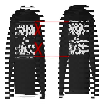 Drum And Bass Rum & Ass T-shirt à manches longues - Cadeauxyz