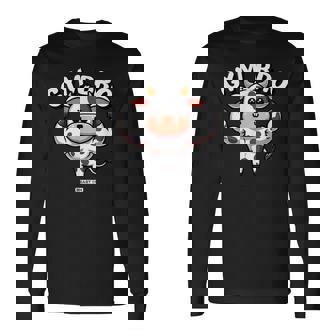 Dulce Tauro Gym Bro Hombres Divertidos Entrenamiento Fitness Camiseta de manga larga - Regaloses