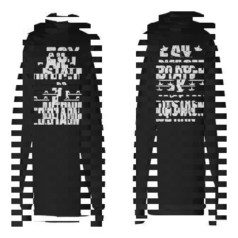 Easily Distracted By Equestrianism Equine Horse Equestrian Long Sleeve T-Shirt | Mazezy